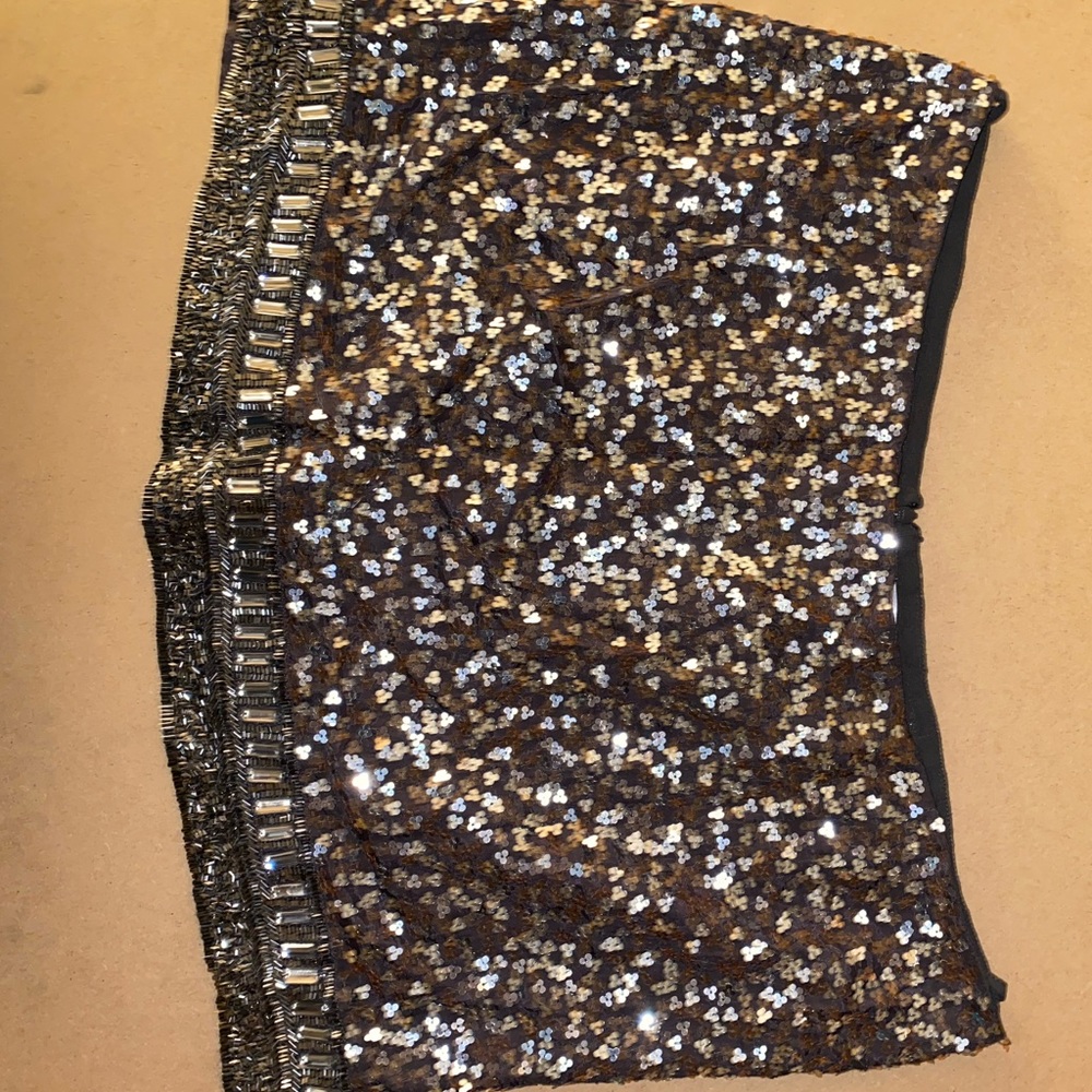 Sequin and beaded mini- size 14